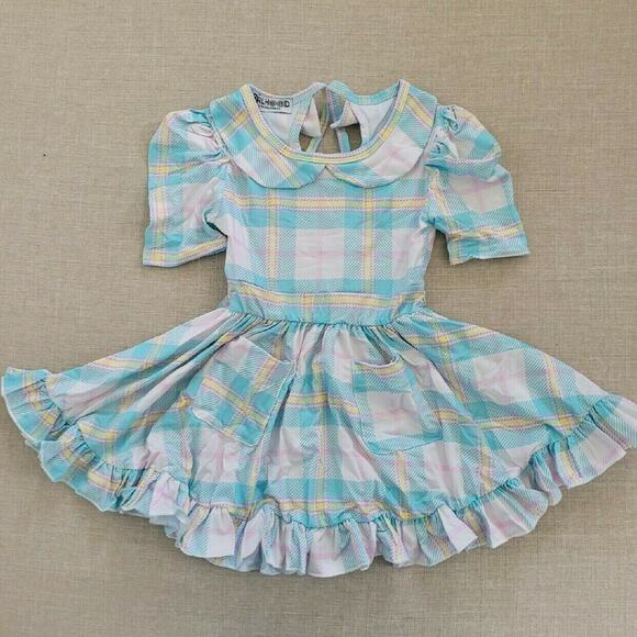 Girlhood By Little Stocking Co Pastel Plaid Dress - Picture 2 of 8